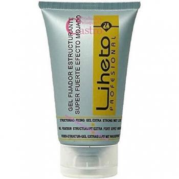 LIHETO Gel fijador super fuerte efecto mojado 150 ml