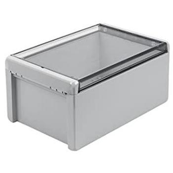 Caja de exterior Bopla Bocube 271x170x120 mm, Policarbonato V0, IP68, Color Gris Claro (RAL 7035)