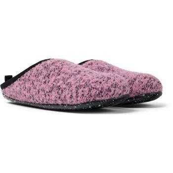 Zapatillas deportivas de mujer Camper Wabi lisas con cordones en color rosa y negro, talla 38
