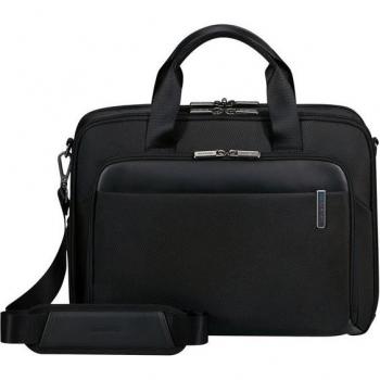 Maletín Samsonite Evosight 15.6 - Negro, con dos compartimentos para portátil y tablet