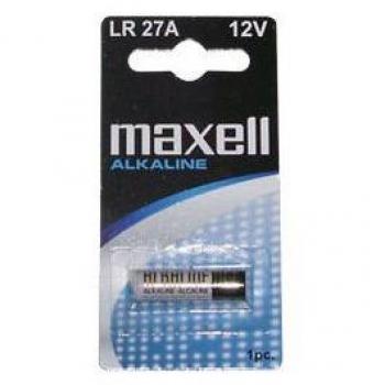 Maxell 027A-B1 MXL - Pila alcalina LR27A 12V, 1 unidad con 10 pilas