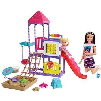 Barbie - Skipper Canguro, Vamos al Parque, Muñecas con accesorios