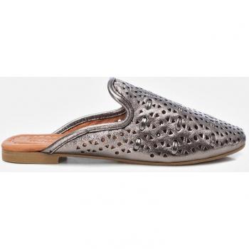 Zuecos de piel para mujer Carmela - Elegantes y cómodos mules de piel con suela de goma