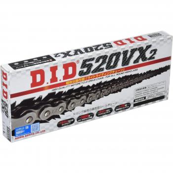 DID 520 VX2 Cadena para motocicleta, 114 eslabones