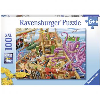 Aventura en Barco Pirata - Rompecabezas de 100 Piezas Ravensburger