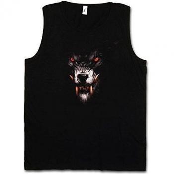 WEREWOLF CAMISETA SIN MANGAS - Hombre lobo luna llen The Werwolf Horror Das Howling Tier Wolf Tamaños S - 5XL