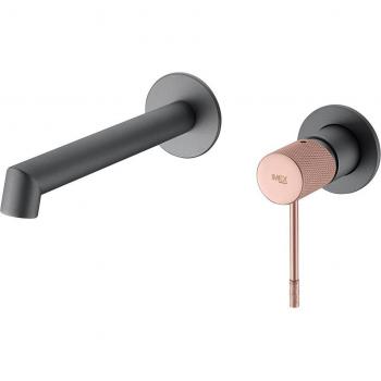 Grifo monomando empotrado de lavabo Line gris champagne Imex Products