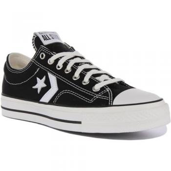 Converse - Zapatillas casual unisex Star Player 76 baja Colección Premium Canvas, modelo Star Player 76 Ox, color Black, talla 40.5