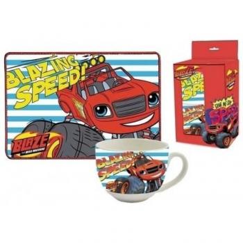Set taza mantel Blaze and the Monster Machines