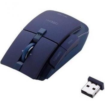 ELECOM Obsidian - Ratón inalámbrico, 2.4 GHz, Azul