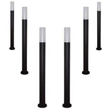 Borne LED de Exterior 1m IP65 220V para Bombilla E27 (Pack de 6)