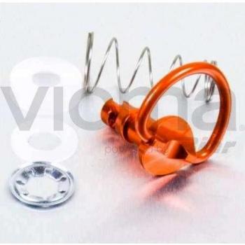 PRO-BOLT - 50126 : Tornillo Rápido De Aluminio 1/4 De Vuelta 17Mm Naranja Lqrclip17O