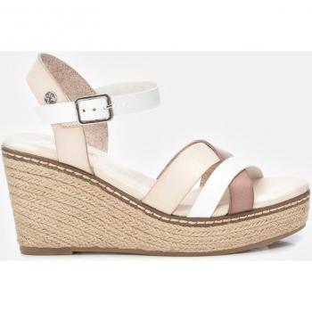 Alpargatas de cuña de mujer Xti 142850 Camel con hebilla