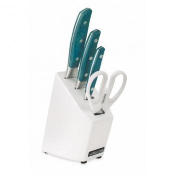 Set de Cuchillos Brooklyn - Juego Completo para Cocina con Bloque de Madera y Hojas de Acero Inoxidable