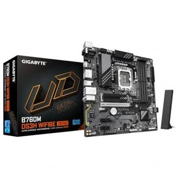 Placa Base Gigabyte B760M DS3H WiFi 6E GEN5 Micro-ATX LGA 1700 DDR5 hasta 5600 MHz con 2 x M.2 PCIe 4.0 y LAN