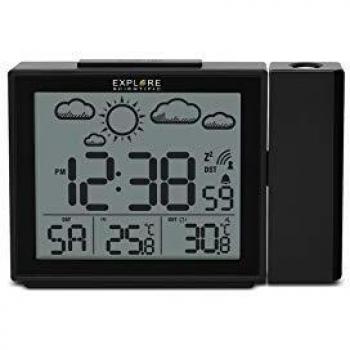 Reloj Proyector Radiocontrolado con Función Meteorológica y Sensor de Temperatura Interna y Externa