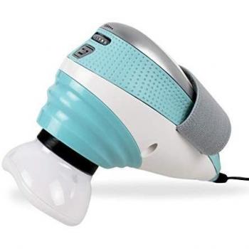 HoMedics Masajeador Anticelulítico a Percusión con Calor, 3 Accesorios de Masaje Anti Celulitis para Brazos y Piernas, Estimula la Microcirculación Cutánea - Diseño Ergonómico con Correa Elástica