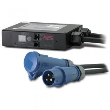 APC In-Line Current Meter, 16A, 230V, IEC309-16A, 2P+G Negro unidad de distribución de energía