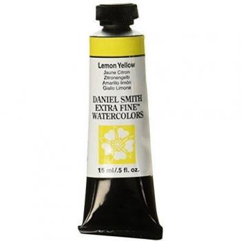 DANIEL SMITH Tubo de pintura de acuarela extrafina de 15 ml, amarillo limón