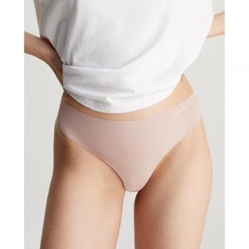 Tanga Invisible Beige Calvin Klein para Mujer - Talla Mediana