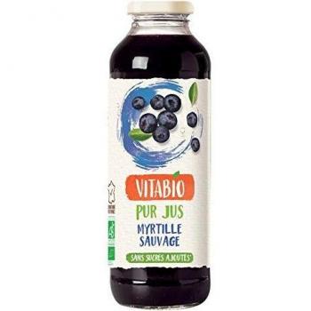 Organic Wild Blueberry Juice 100% Pure No Added Sugar 500ml
