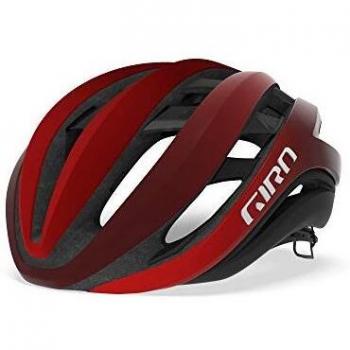 Giro - Aether MIPS - Casco de Carretera, Aether MIPS, Unisex Adulto, Color Mate Rojo Brillante/Oscuro, tamaño Large/59-63 cm