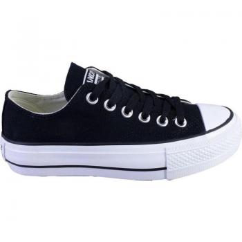 Zapatillas de deporte de mujer ANDY-Z 1001 Lonas negro con plataforma, suela y puntera de goma
