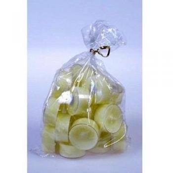 20Original Danés velas sin aroma en acrílico de Cup claro amarillo