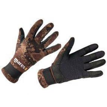 Mares Amara Camo Brown 20 - Guantes de Buceo Unisex, Color Negro, Talla L
