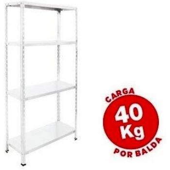 Estanteria metalica ar storage 150x75x30 cm 4 estantes 40 kg por estante color galvanizado.