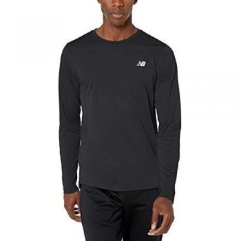 New Balance Accelerate LS Manga Larga para Hombre, Acelere LS, Hombre, Color Negro, tamaño Extra-Large