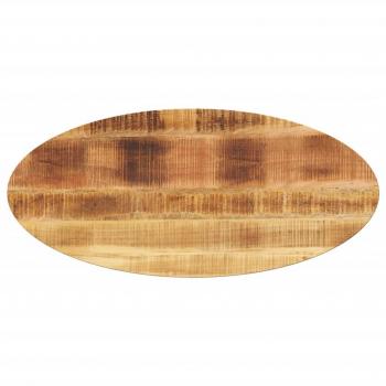 Tablero de mesa ovalado de madera maciza de mango 140x60x3,8 cm color marrón vidaXL