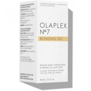 Olaplex No. 7 Bonding Oil 60mL - Lightweight leave-in oil, enhances shine, reduces frizz, provides heat protection up to 450°F (232°C), suitable for all hair types, vegan and cruelty-free formula
