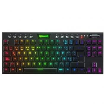 Redragon K621 Horus TKL Teclado Mecánico Inalámbrico Gaming RGB Switch Rojo - Español - Conectividad USB, USB-C y Bluetooth - Iluminación RGB - Teclas Redragon Red