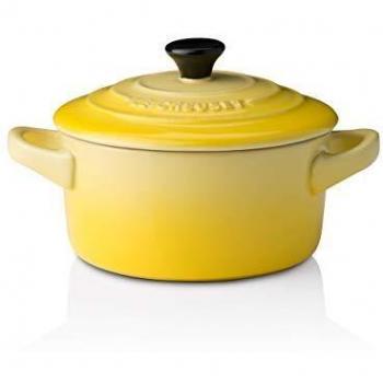 Le Creuset Mini cocotte, Redonda, 200 ml, 10 x 5 cm, Cerámica de gres, Amarillo Soleil
