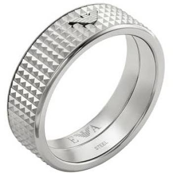 Collar Plateado Emporio Armani EGS2988040514 con Anillo de Plata Talla Única para Hombre