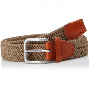 Jack & Jones Men's Jacspring Woven Belt - Light Brown, Elastic, Casual