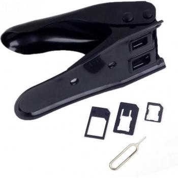 Cortador Dual 2 en 1 de Micro SIM Multifuncional para Apple y HTC