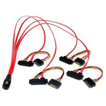 StarTech.com 50cm Internal Serial Attached SCSI Mini SAS Cable - SFF8087 to 4x SFF8482