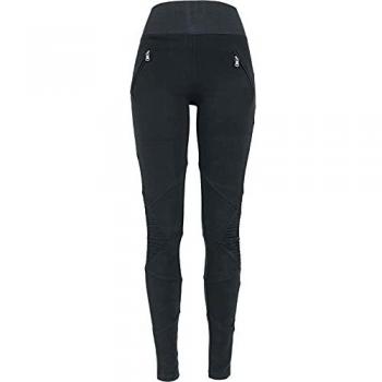 R.E.D. by EMP Interlock Leggings de Cintura Alta Mujer Leggins Negro M