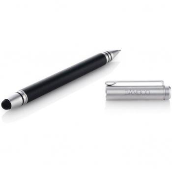 Wacom CS-110 Bamboo DUO Black/Silver - Lápiz para pantalla táctil, color plateado y negro