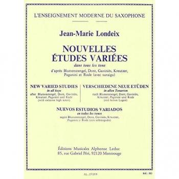 Jean-marie londeix - nouvelles etudes variees, pour saxophone