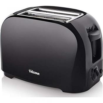 Tristar BR-1025 Tostadora 800W con 2 Ranuras Cortas, 6 Niveles de Tostado y Función Cancelar/Calentar/Expulsión Automática, Incluye Calienta
