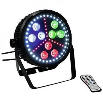 Eurolite 51915271 LED SLS 10 híbrido Hcl, 9 potentes de 10 W, luz LED para Rgbwa Mezcla Colores UV Negro 6 en 1
