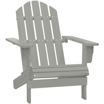 Gray Wooden Garden Chair