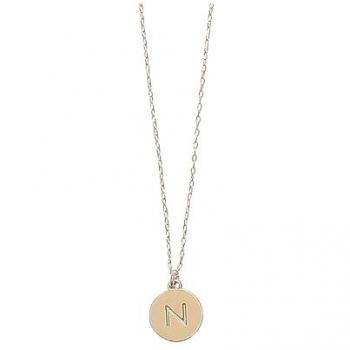 Kate Spade New York Gold N Mini Pendant Necklace - Adjustable 17-20 inches, One Size