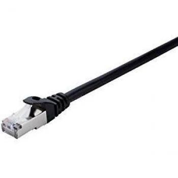 Cable de Red V7 CAT7 S/FTP (S-STP) 0,5m Negro Rígido