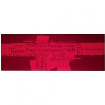 Laroom Alfombra, Vinylic Flooring PVC-Antislip, Rojo