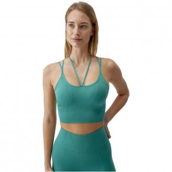 Top de mujer Selene Born Living Yoga - Verde turquesa, talla S