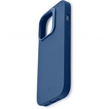 Funda de silicona azul Cellular Line SENSPLUSIPH15K para iPhone 15 con tecnología antibacteriana